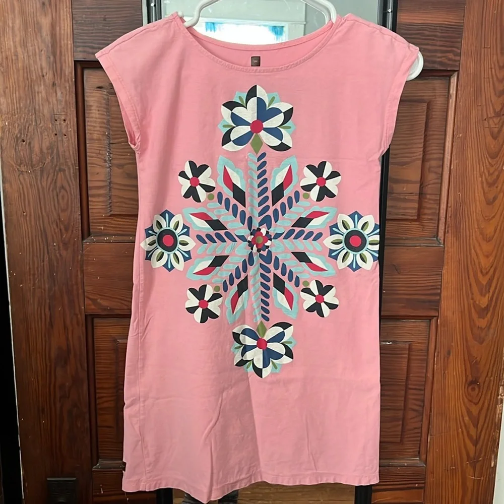 Tea printed shirt dress size 8